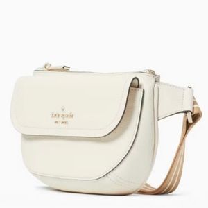 Kate Spade Rosie Belt Bag Fanny Pack Pebbled Leather, Parchment.